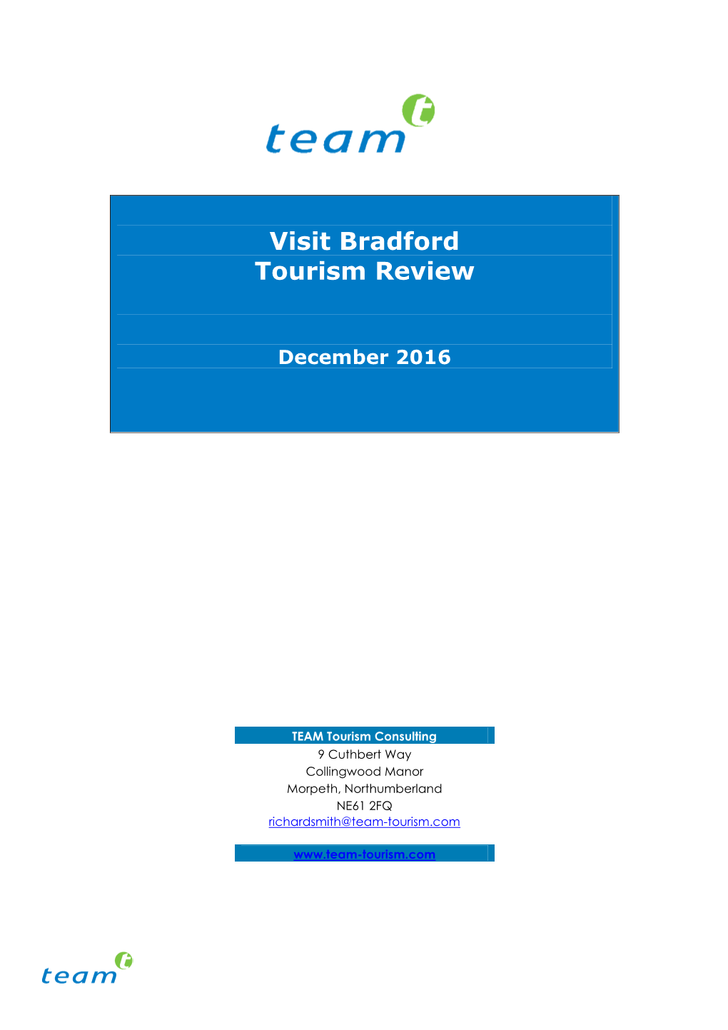 Bradford Tourism Review (Final