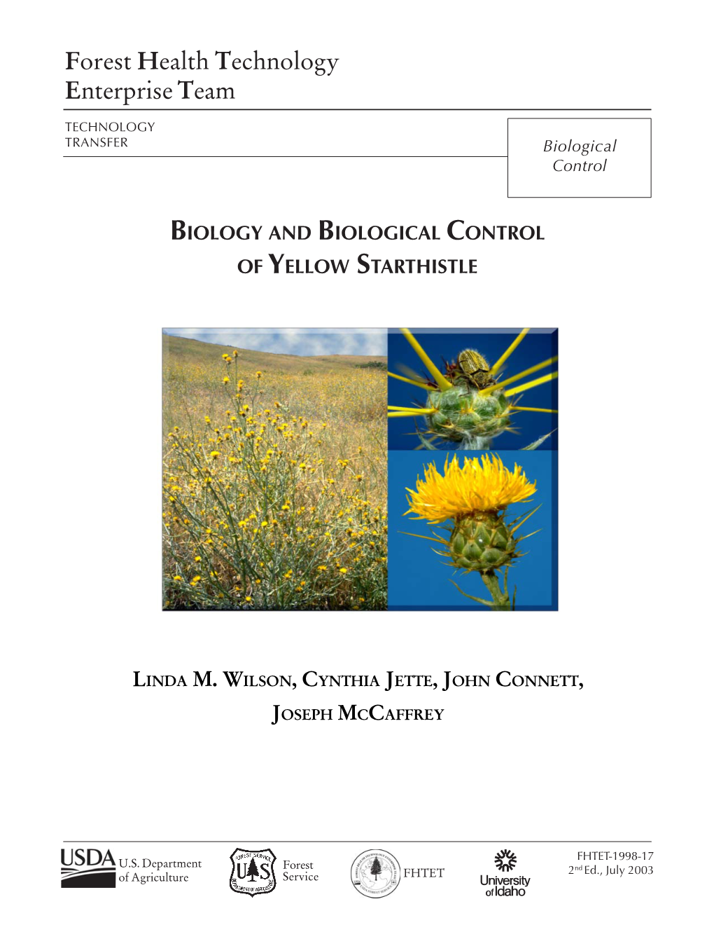 Biology and Biological Control of Yellow Starthistle