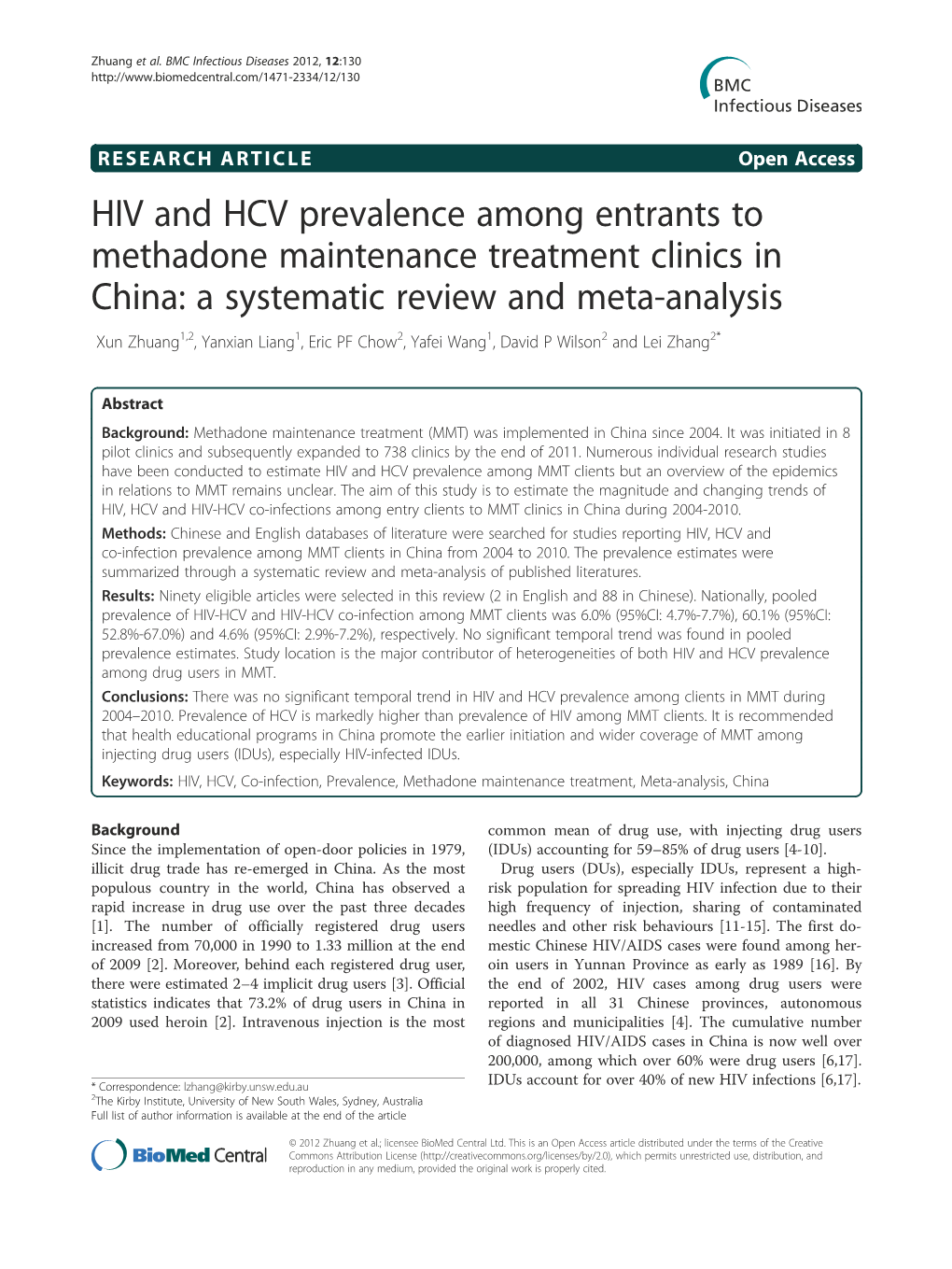 HIV and HCV Prevalence Among Entrants