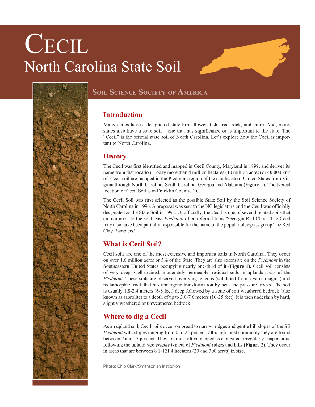 Cecil North Carolina State Soil