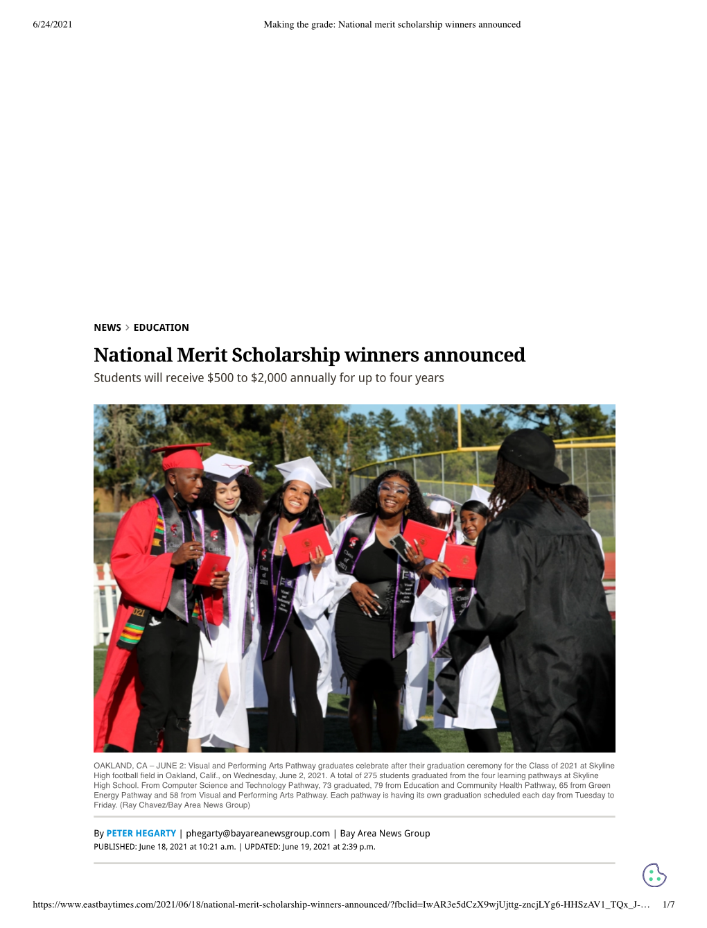National Merit Scholarship Winners Announced ___