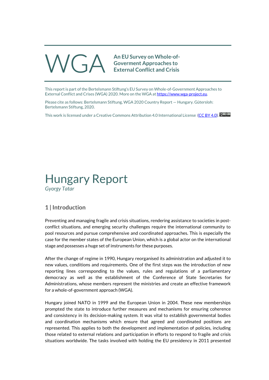 WGA2020 Hungary Report