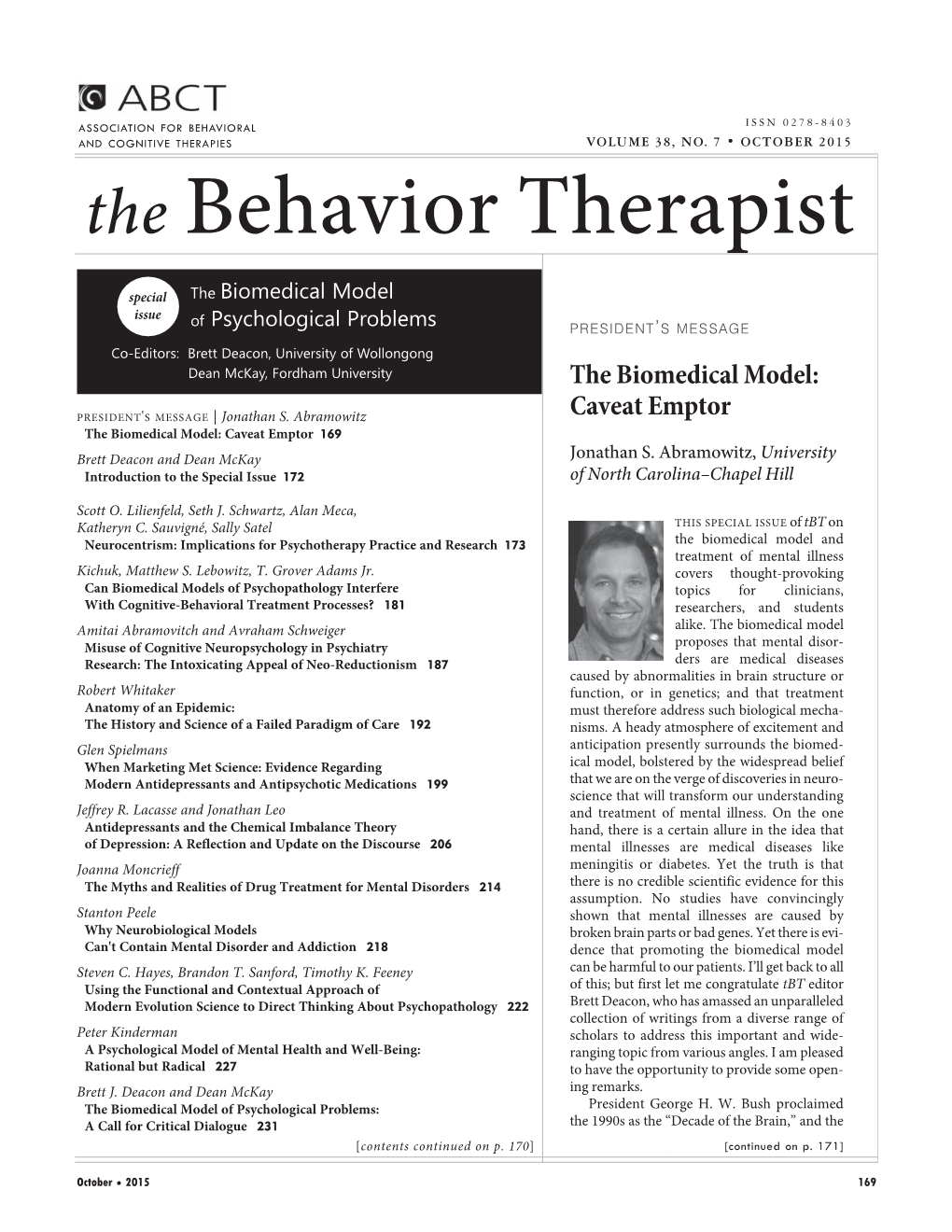 The Behavior Therapist