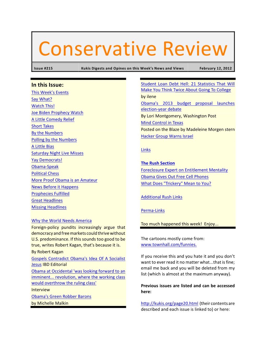 Conservative Review