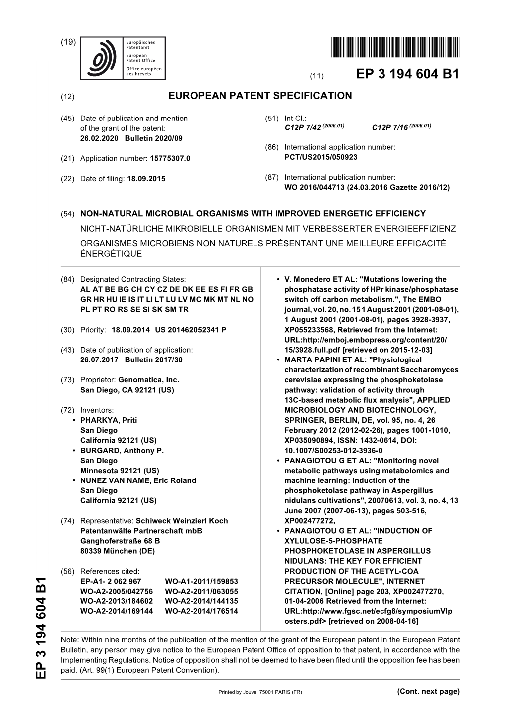 Non-Natural Microbial Organisms with Improved