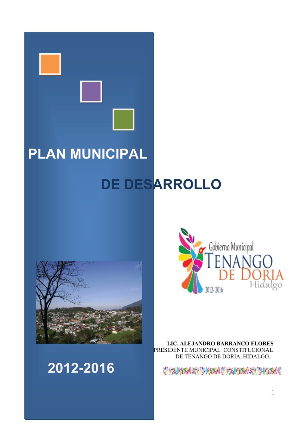 Plan Municipal De Desarrollo 2012-2016