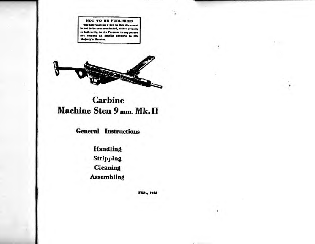 Sten MK II Submachine