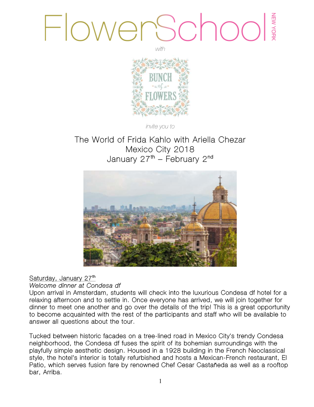 The World of Frida Kahlo with Ariella Chezar Mexico City 2018 January 27 Th – February 2 Nd