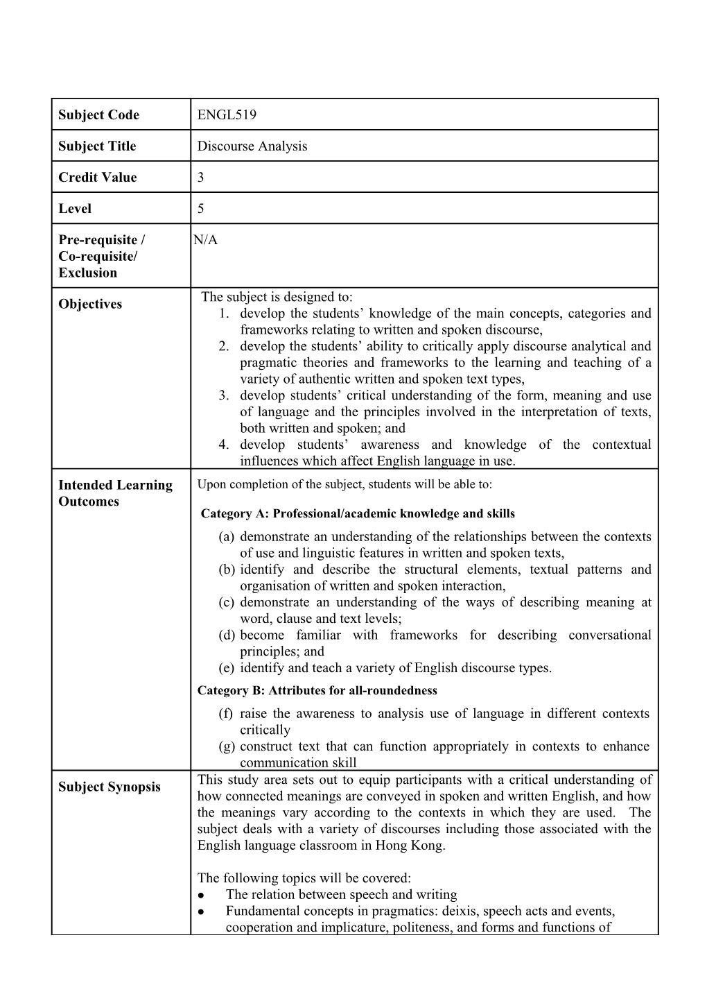 C5. Definitive Course Document and Course File s1