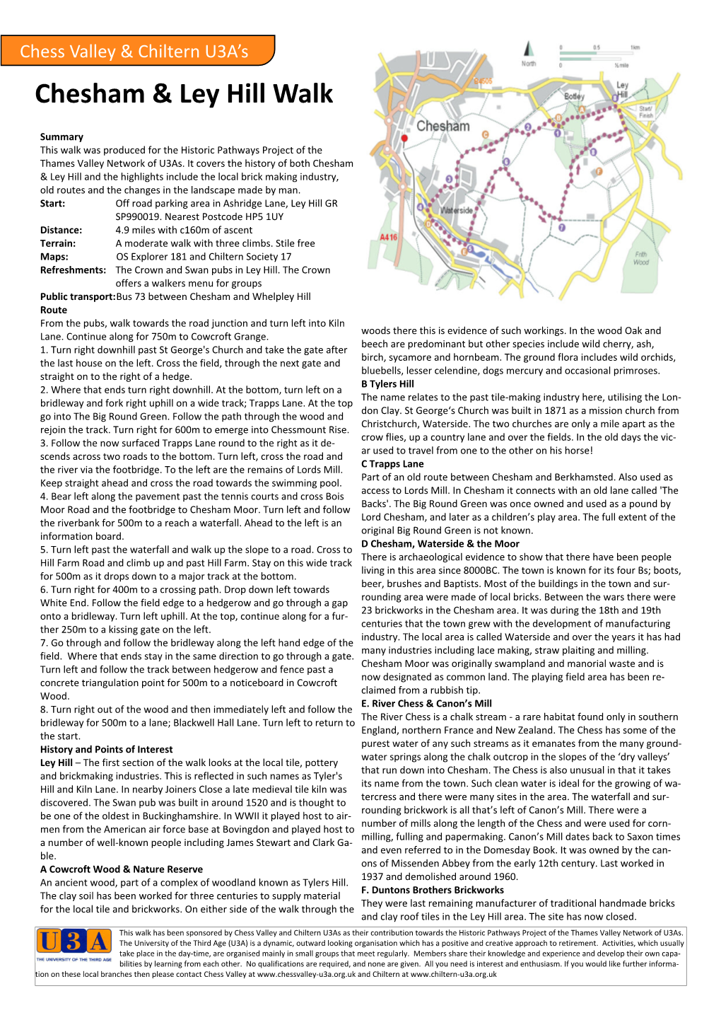 Chesham & Ley Hill Walk