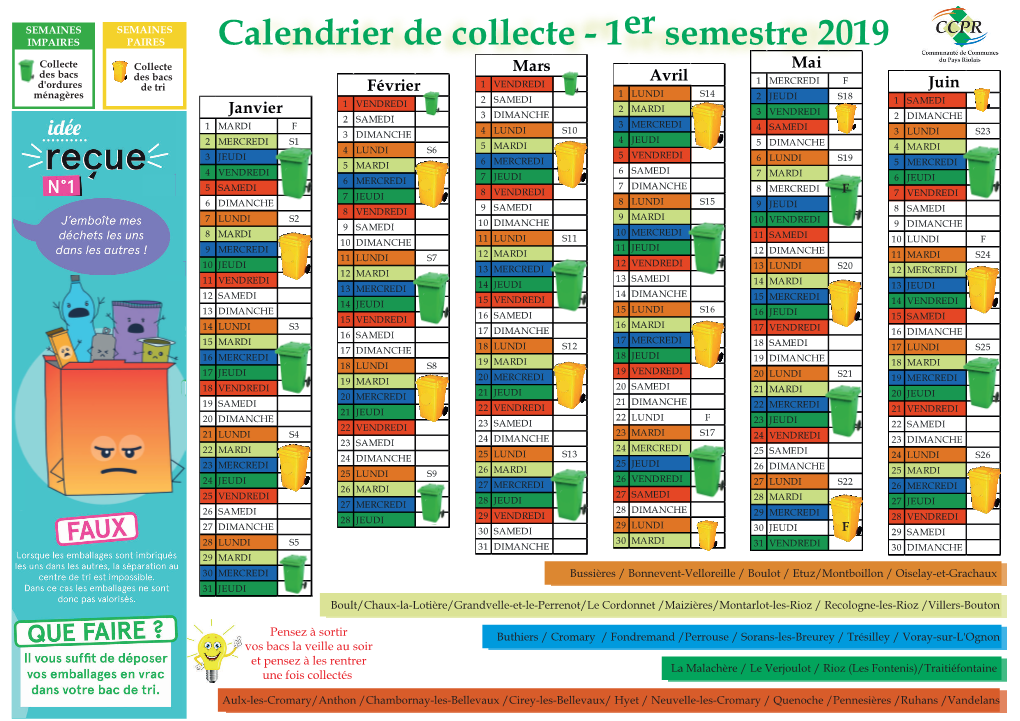 Calendrier De Collecte