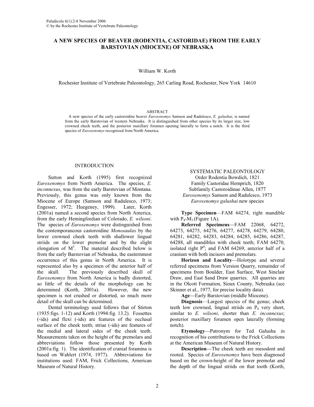 Miocene) of Nebraska