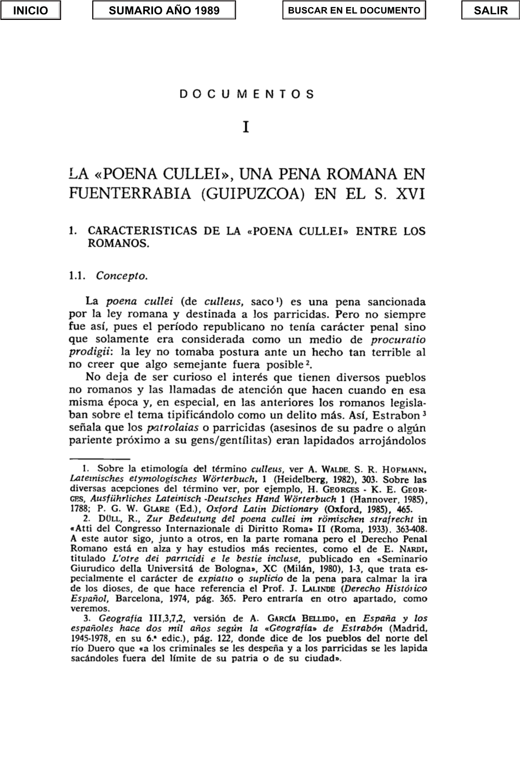 La "Poena Cullei"