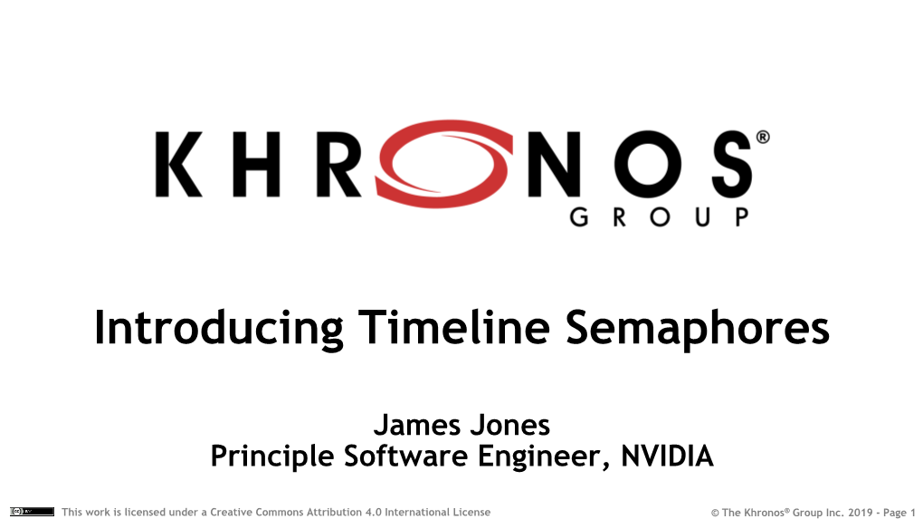 Introducing Vulkan Timeline Semaphores