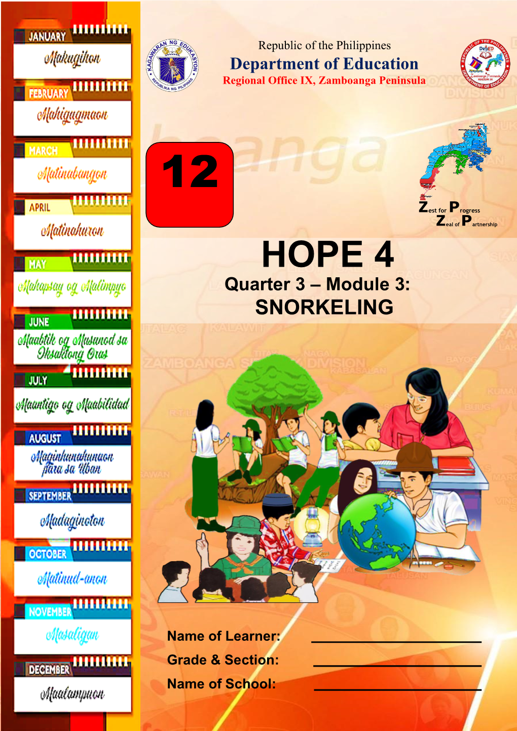 HOPE 4 Quarter 3 – Module 3: SNORKELING
