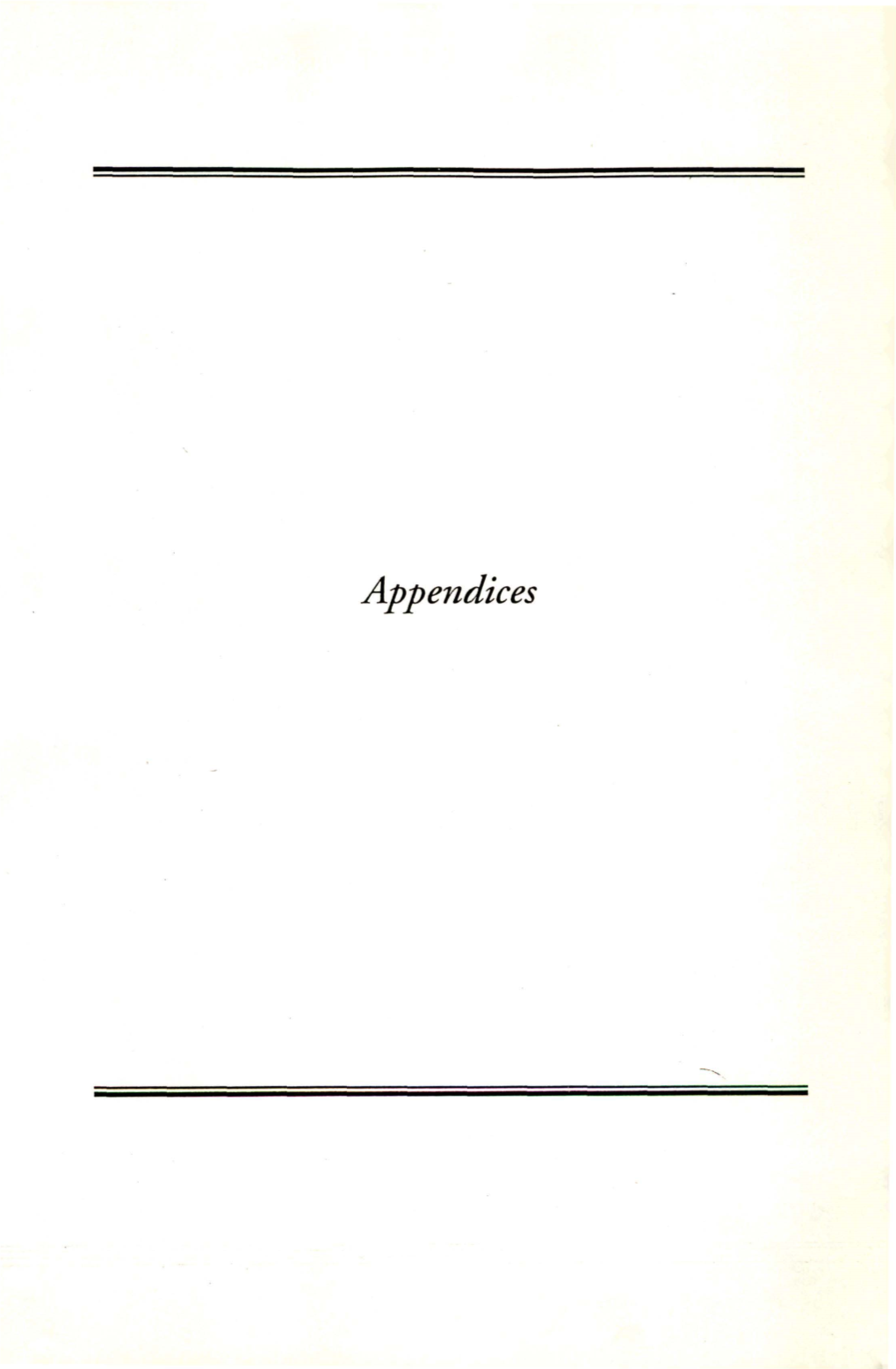 Appendices XII