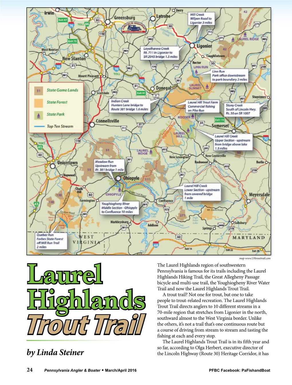 Laurel Highlands Trout Trail by Linda Steiner