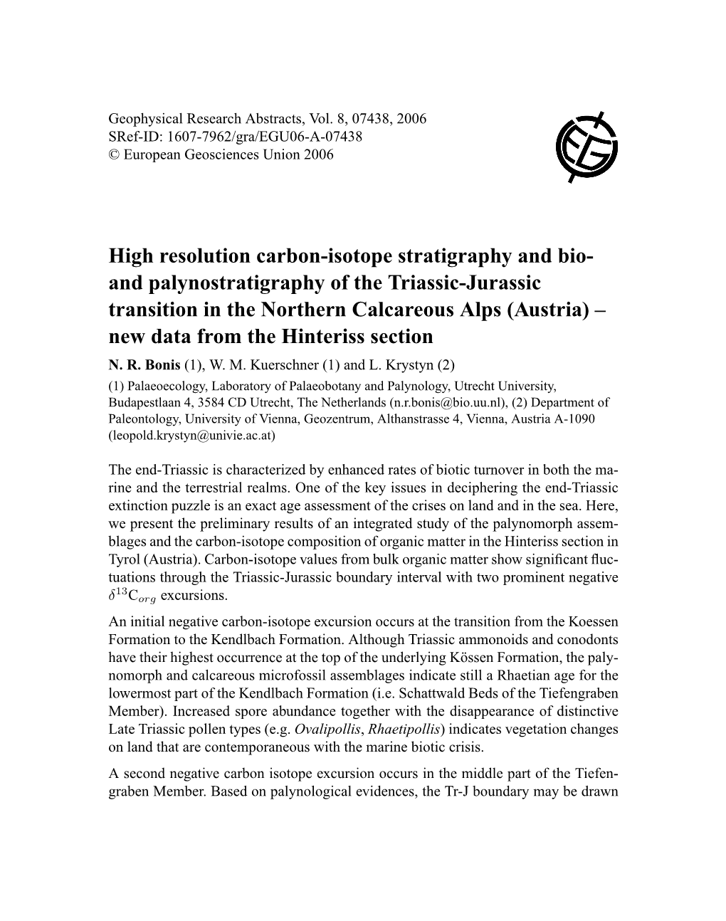 High Resolution Carbon-Isotope Stratigraphy And