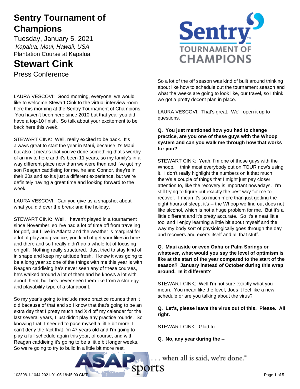 Stewart Cink