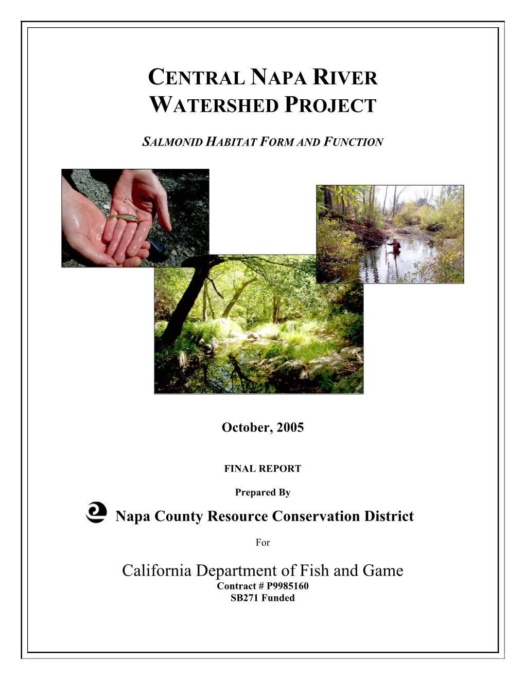 Central Napa River Watershed Project Report