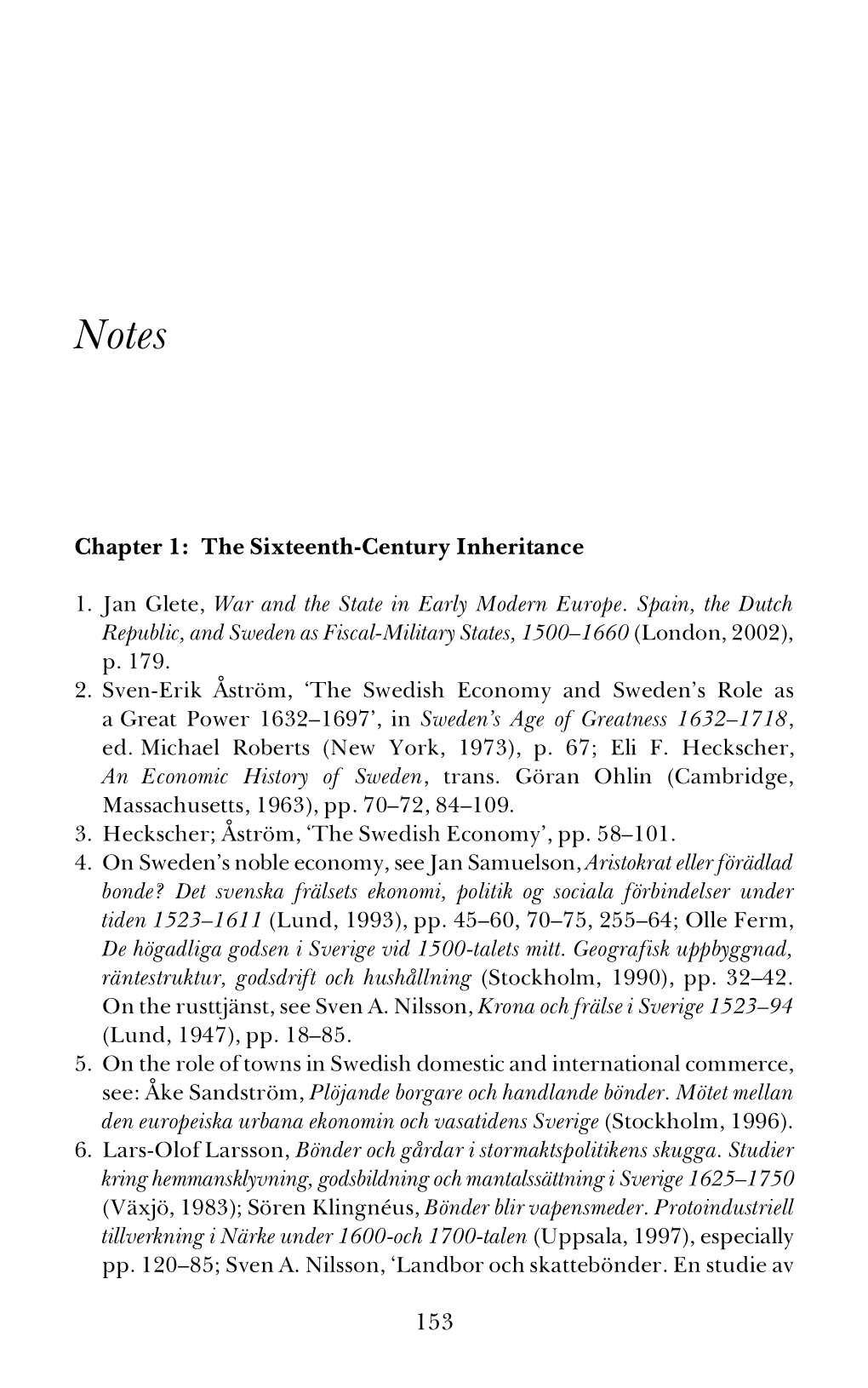 153 Chapter 1: the Sixteenth-Century Inheritance