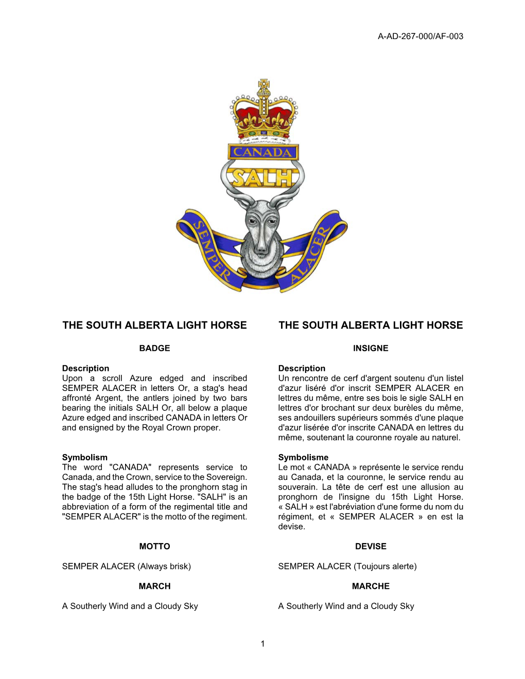 The South Alberta Light Horse the South Alberta Light Horse