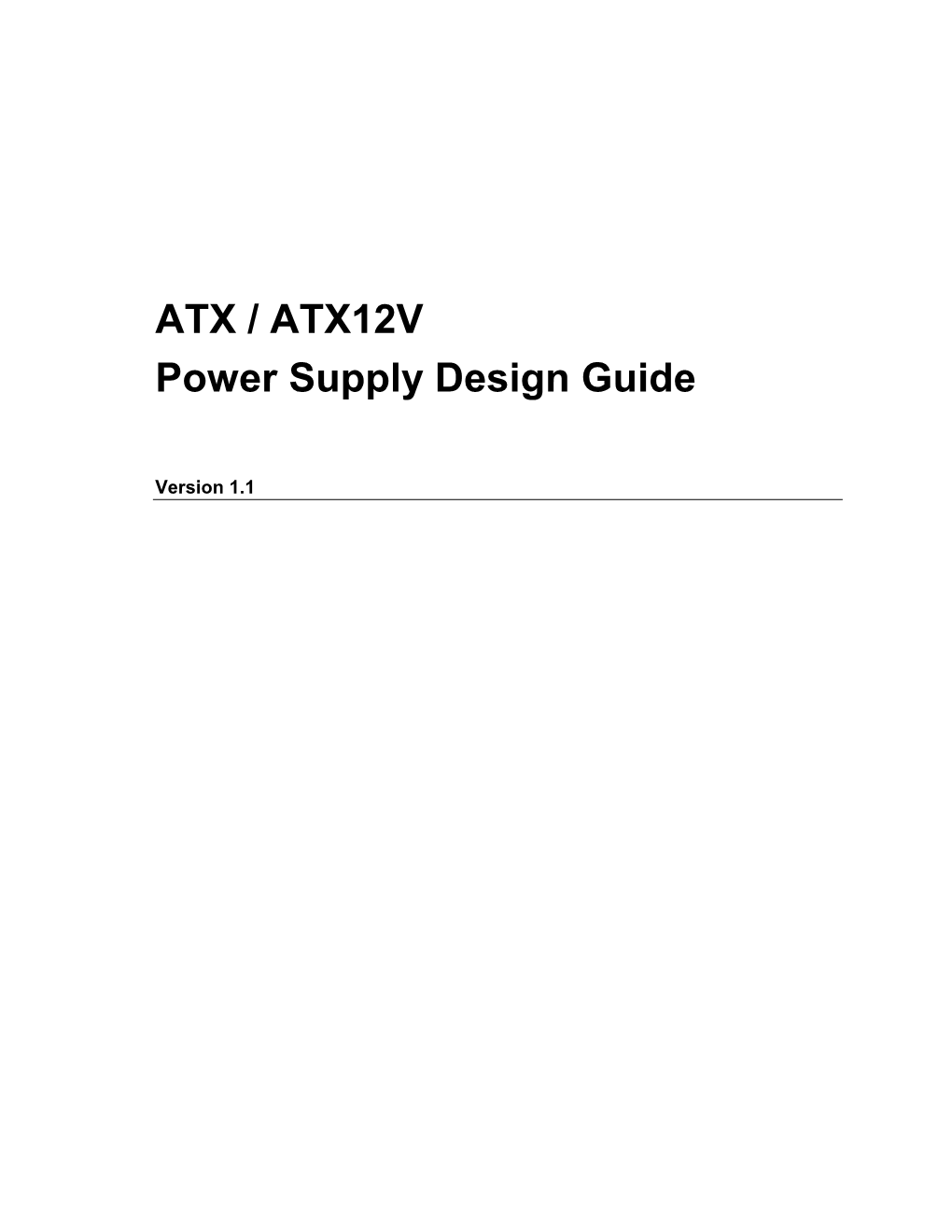 ATX/ATX12V Power Supply Design Guide Version 1.1