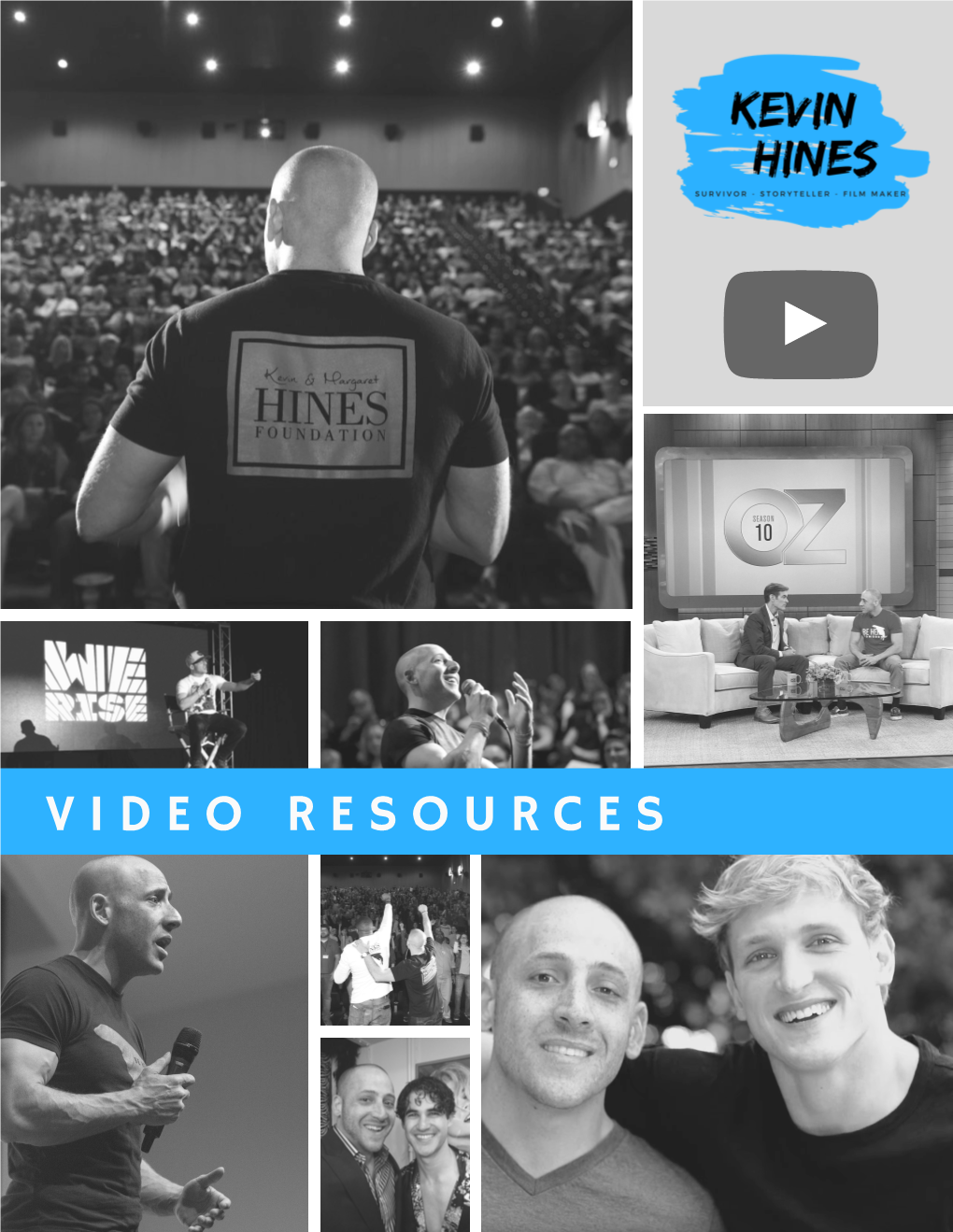 Kevin Hines Video Resource Guide for Schools, Orgs and Companies