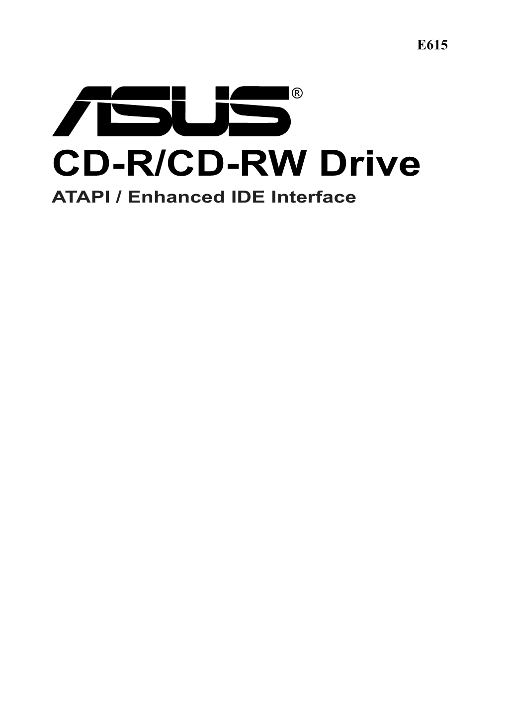 CD-R/CD-RW Drive