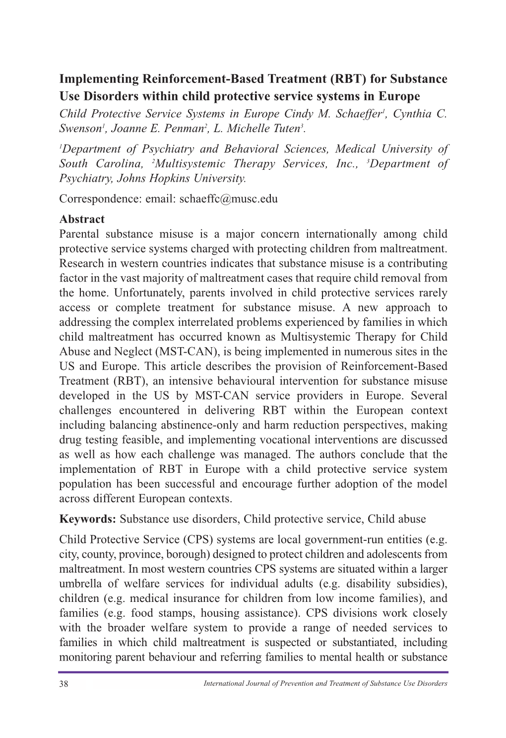 Implementing Reinforcement-Based Treatment (RBT)