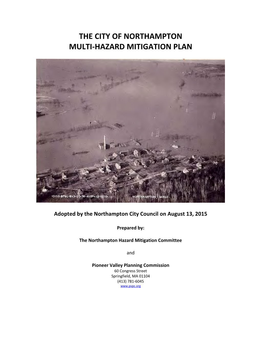 The City of Northampton Multi-Hazard Mitigation Plan