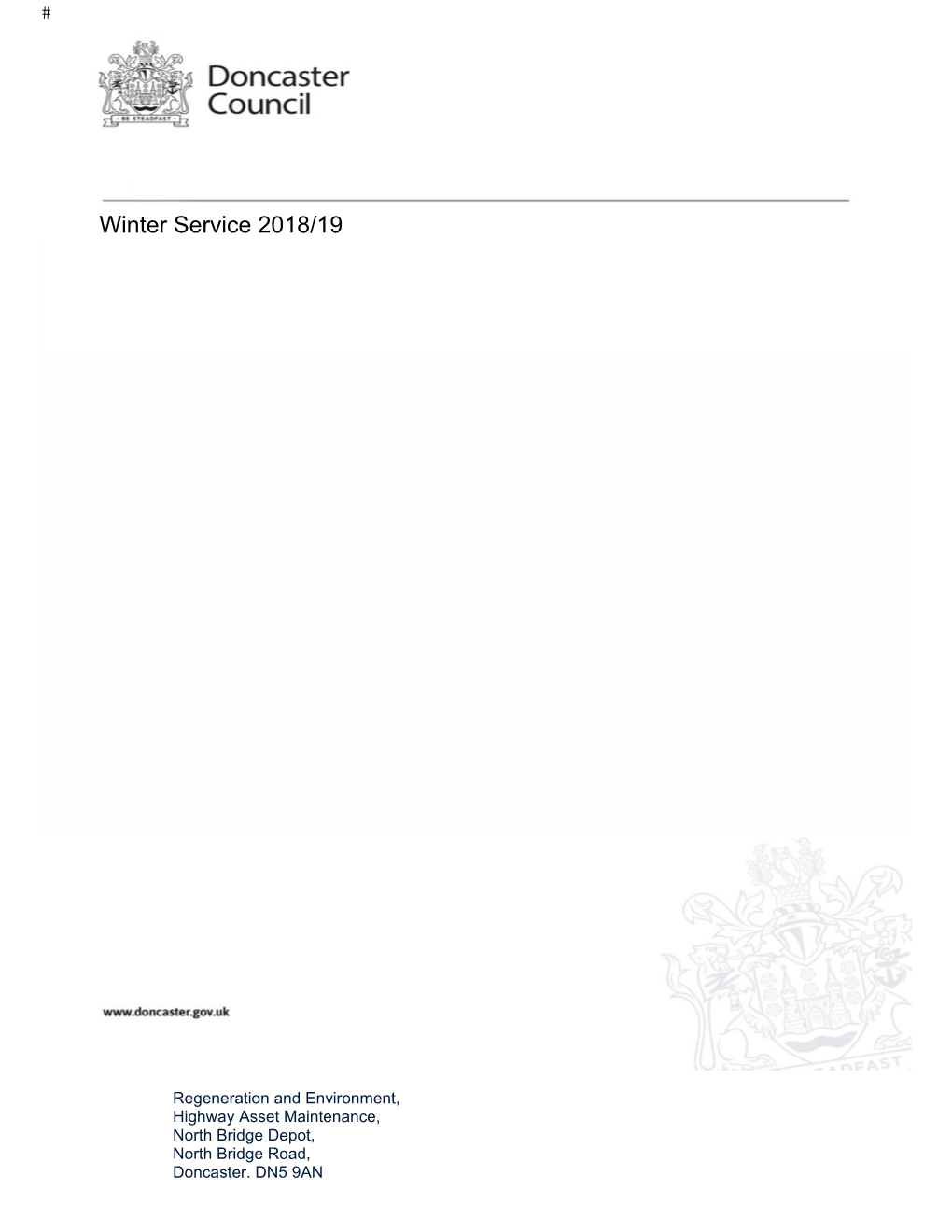 Winter Service 2018/19