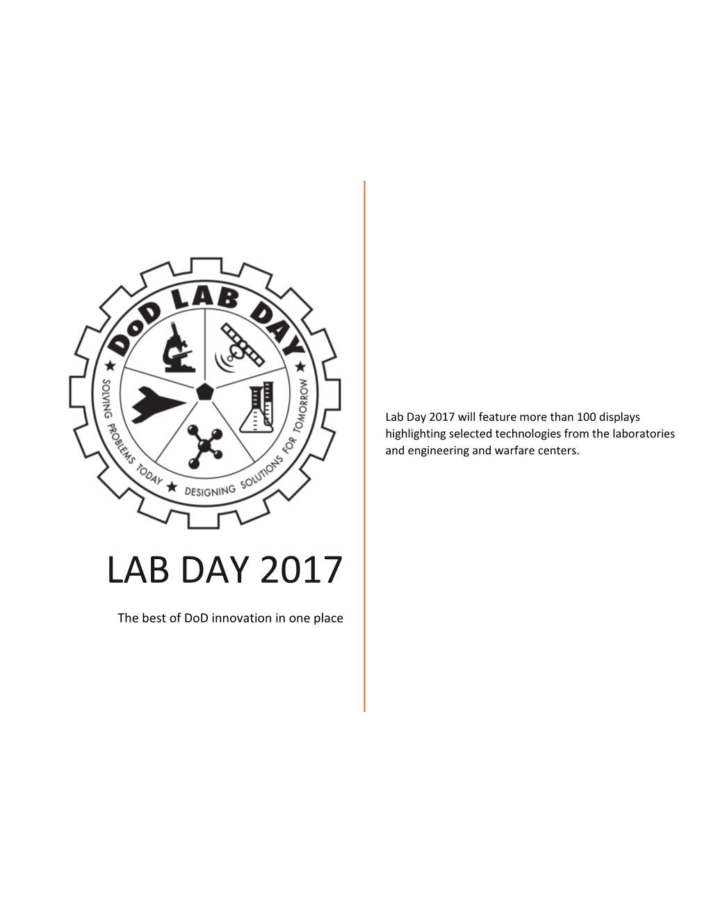 Lab Day 2017 Will Feature More Than 100 Displays Highlighting Selected Technologies from the Laboratories and Engineering and Warfare Centers