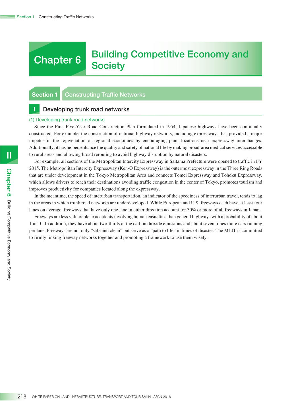 Chapter 6. Building Competitive Economy and Society