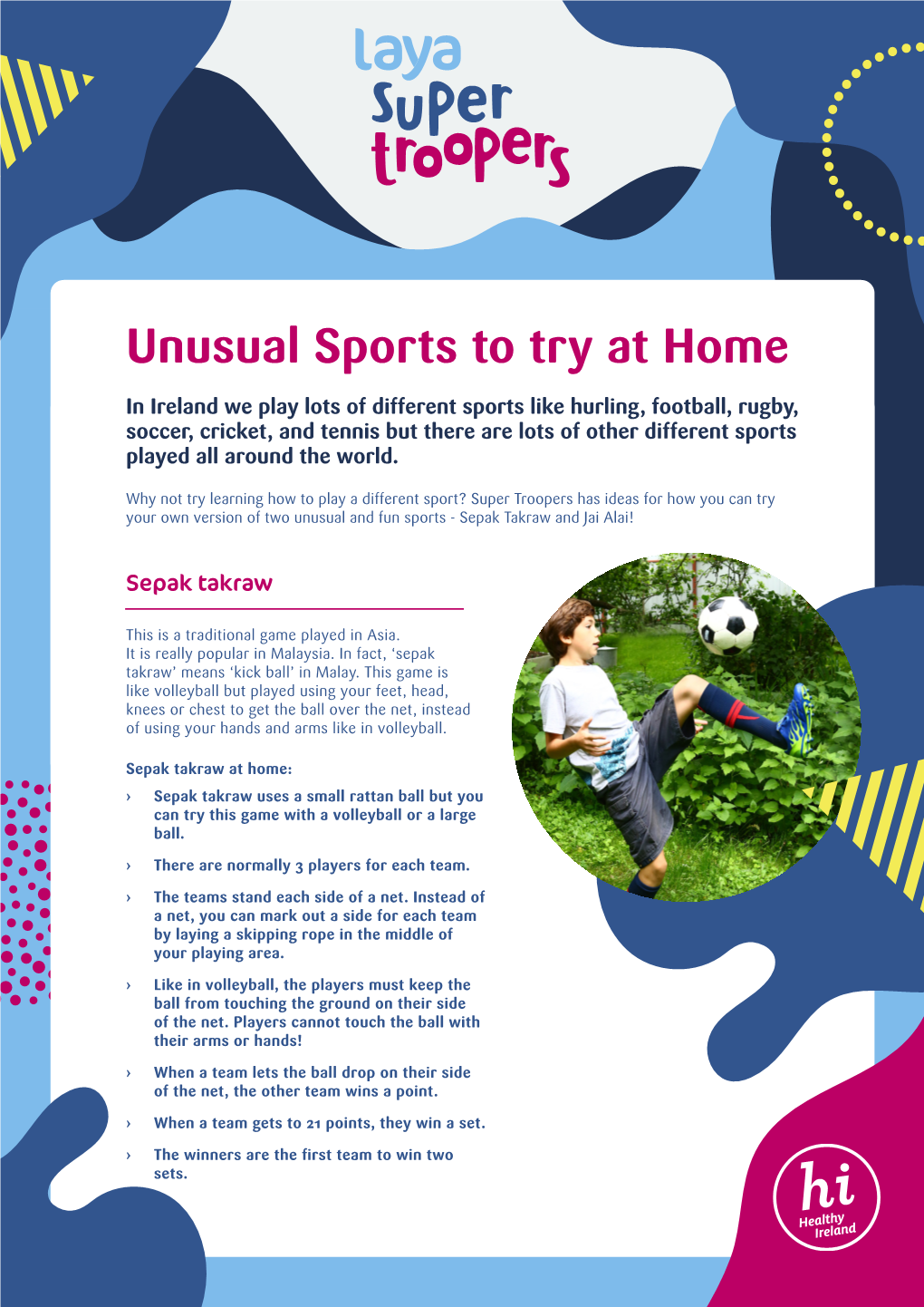 Unusual Sports to Try at Home