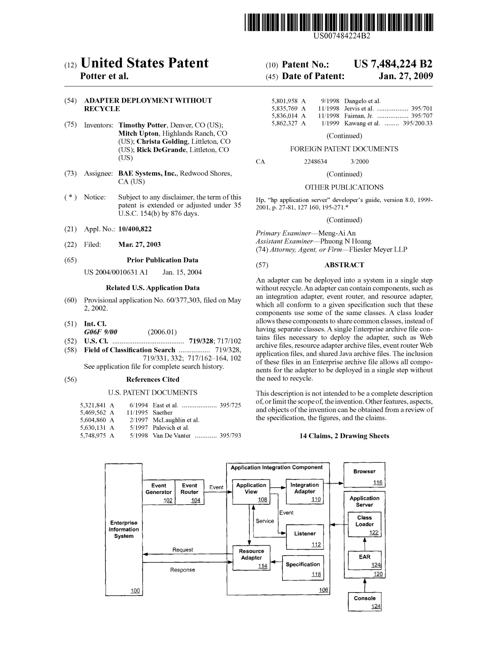 Past Instituted Under 35 2001, P. 2781, 127160, 195-271