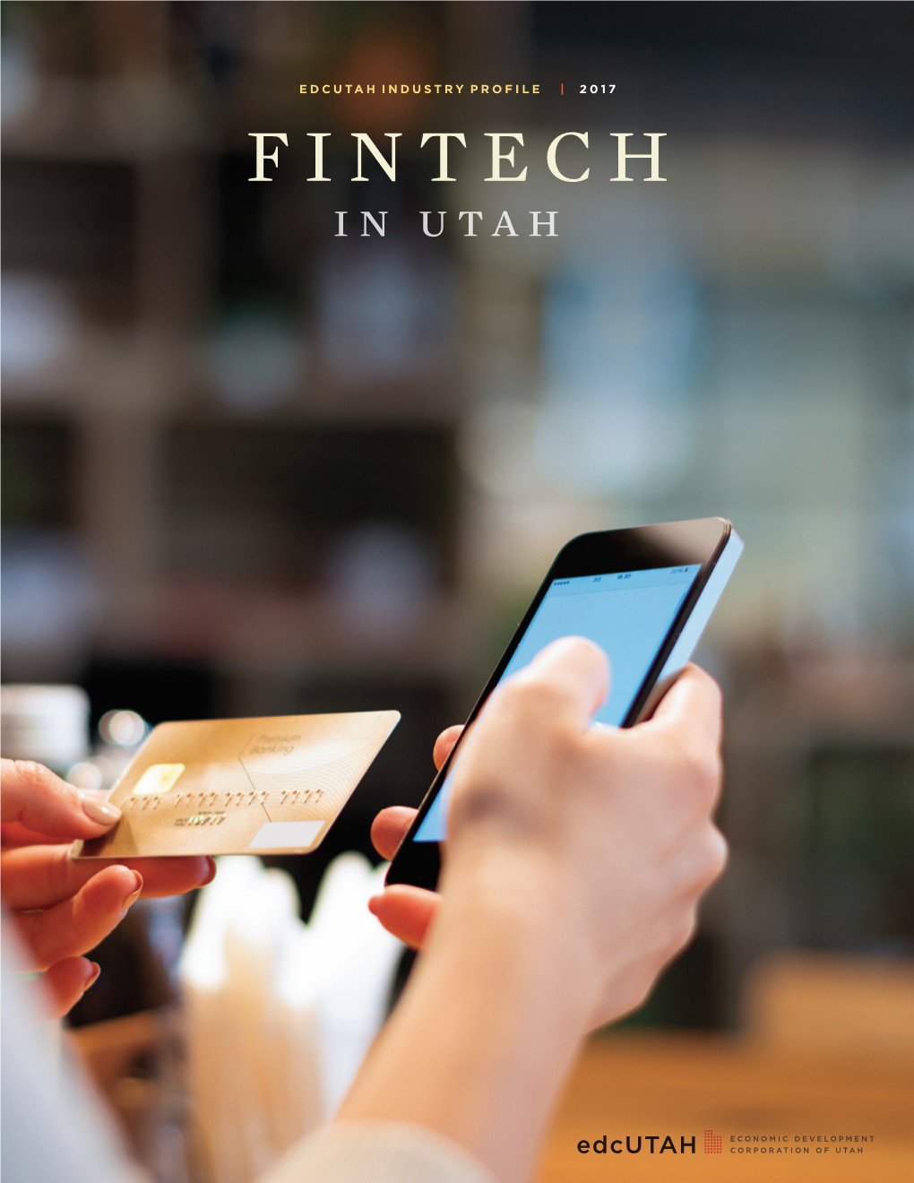 FINTECH in UTAH on the COVER Not Fully Crazy About the Cover After Searching for Several Hours, There Are Several Directions We Could Go