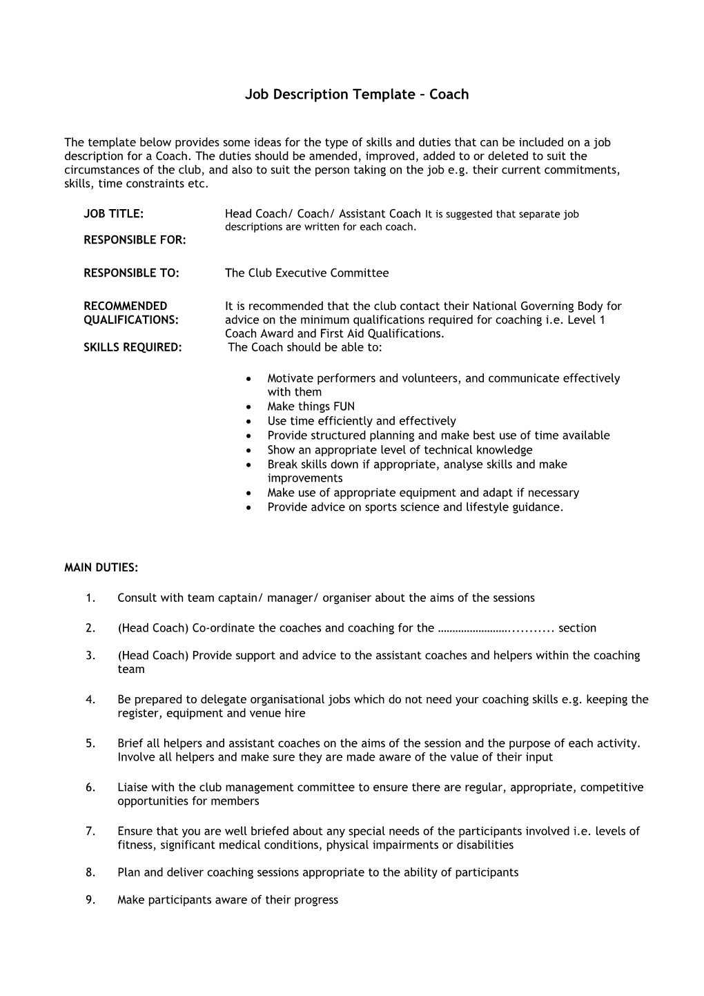 Sample Parent Consent Form