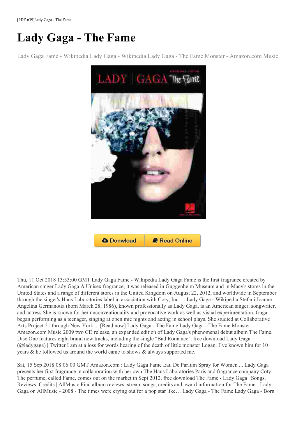 [Read Now] Lady Gaga