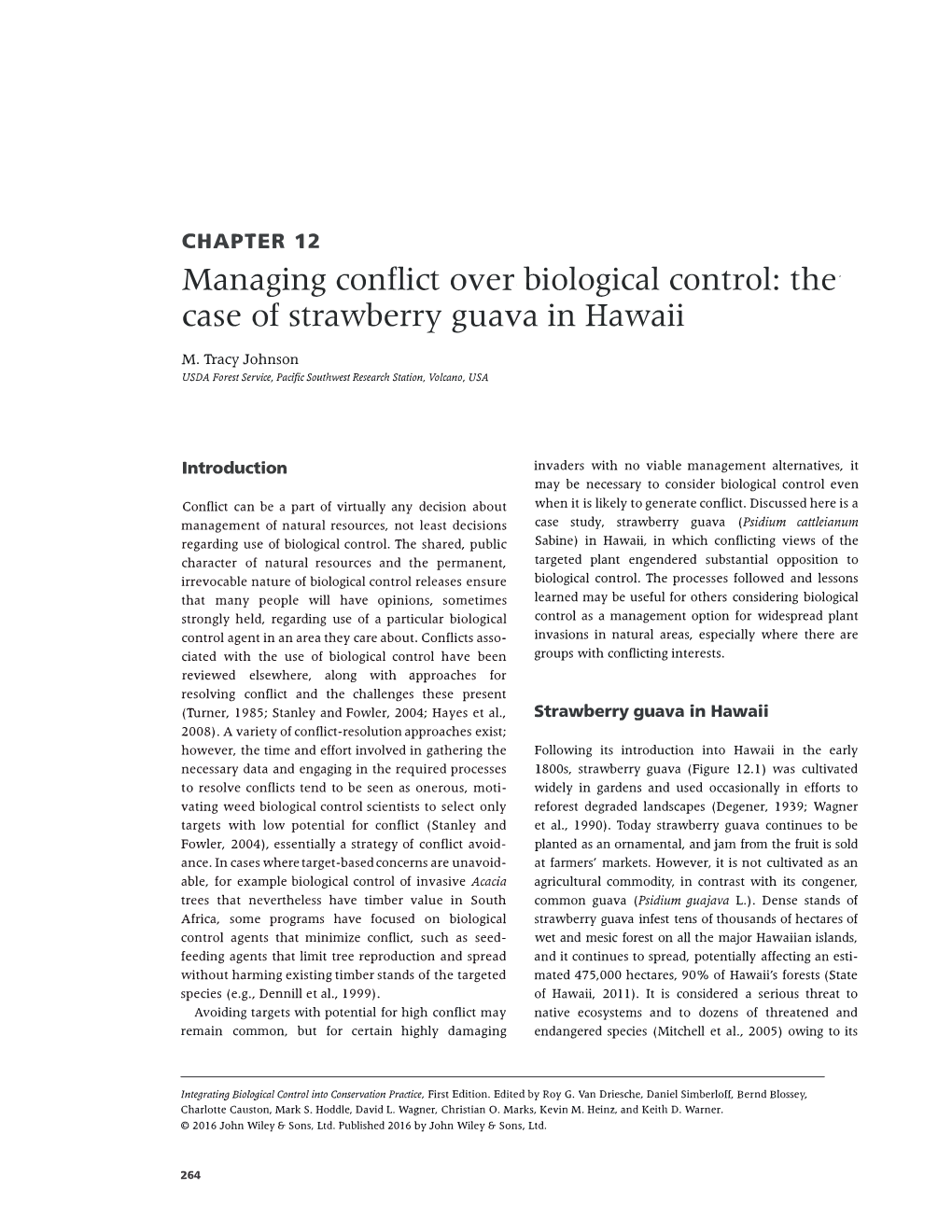 The Case of Strawberry Guava in Hawaii