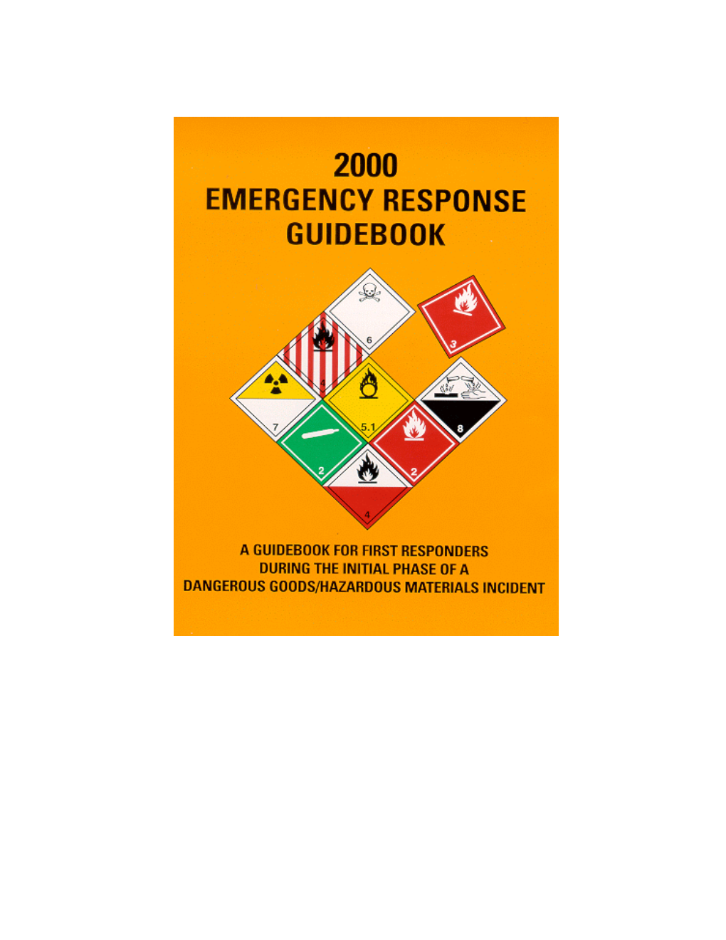 Emergency Response Guidebook (ERG2000) Was Developed Jointly by Transport Canada (TC), the U.S