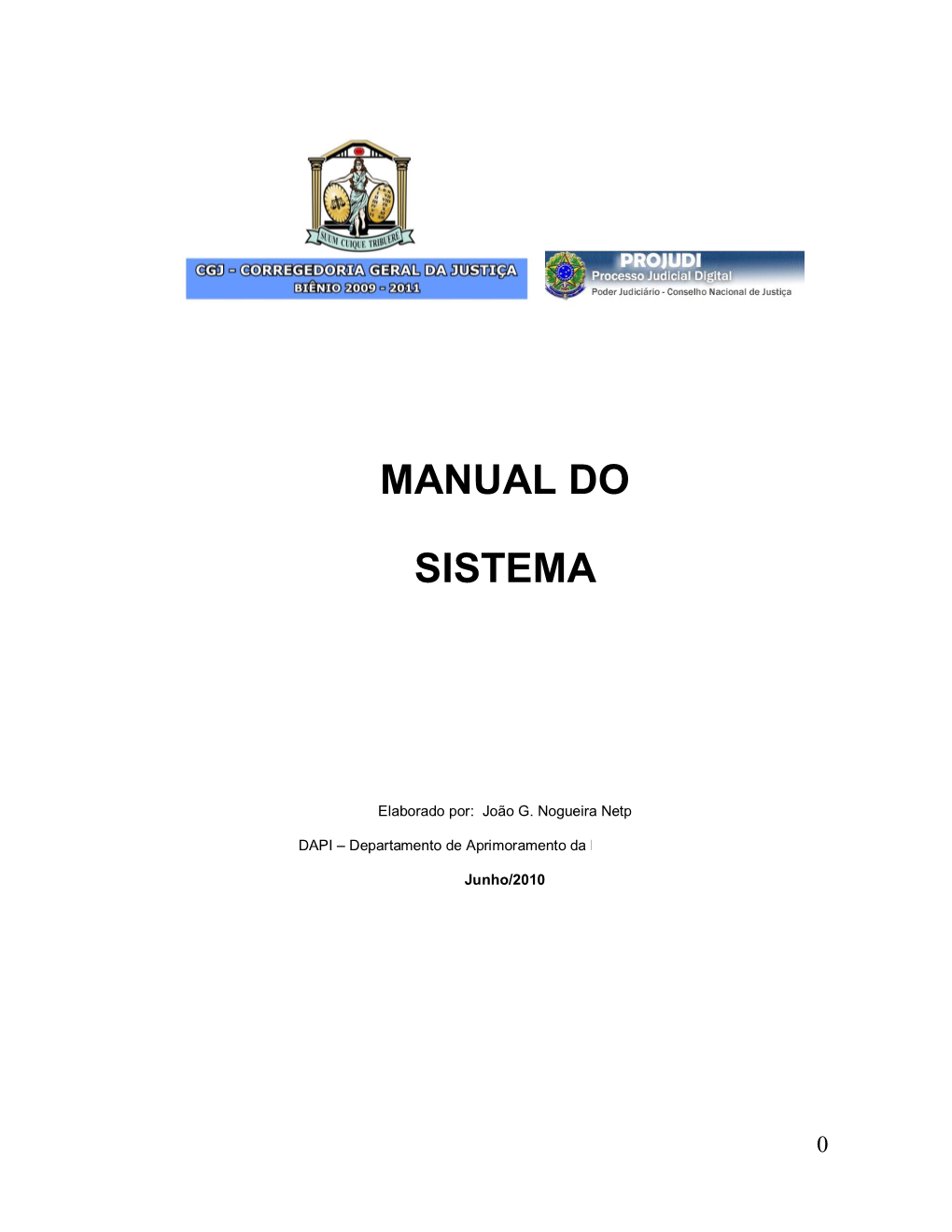 Manual Do Sistema