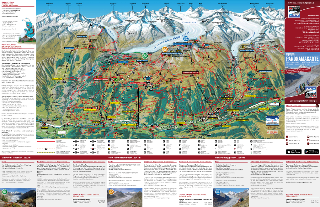 PANORAMAKARTE U W Schranni H H Hohfluh, 2227 M G 2147 M 1568 M 2473 M S C G Atwe 2424 M X Salzgäb 1879 M PANORAMA MAP