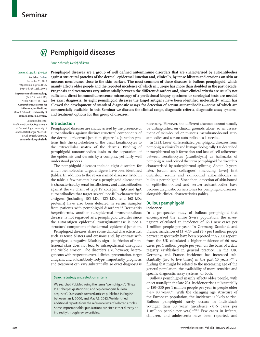 Pemphigoid Diseases