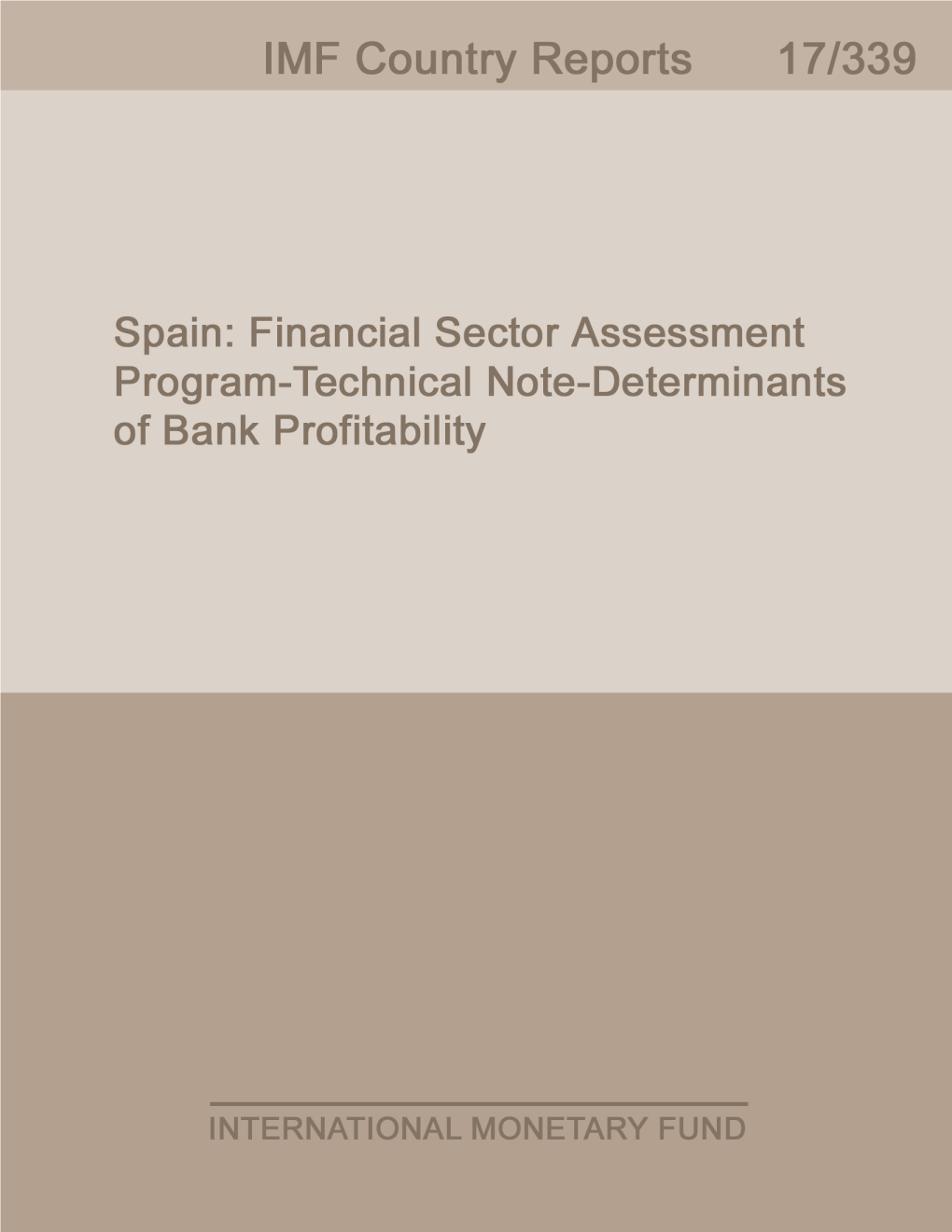 Spain Financial Sector Assessment Program Technical