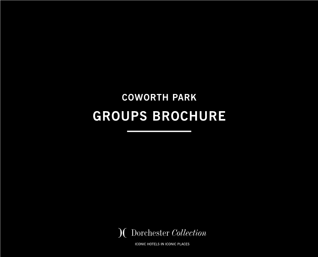 Groups Brochure