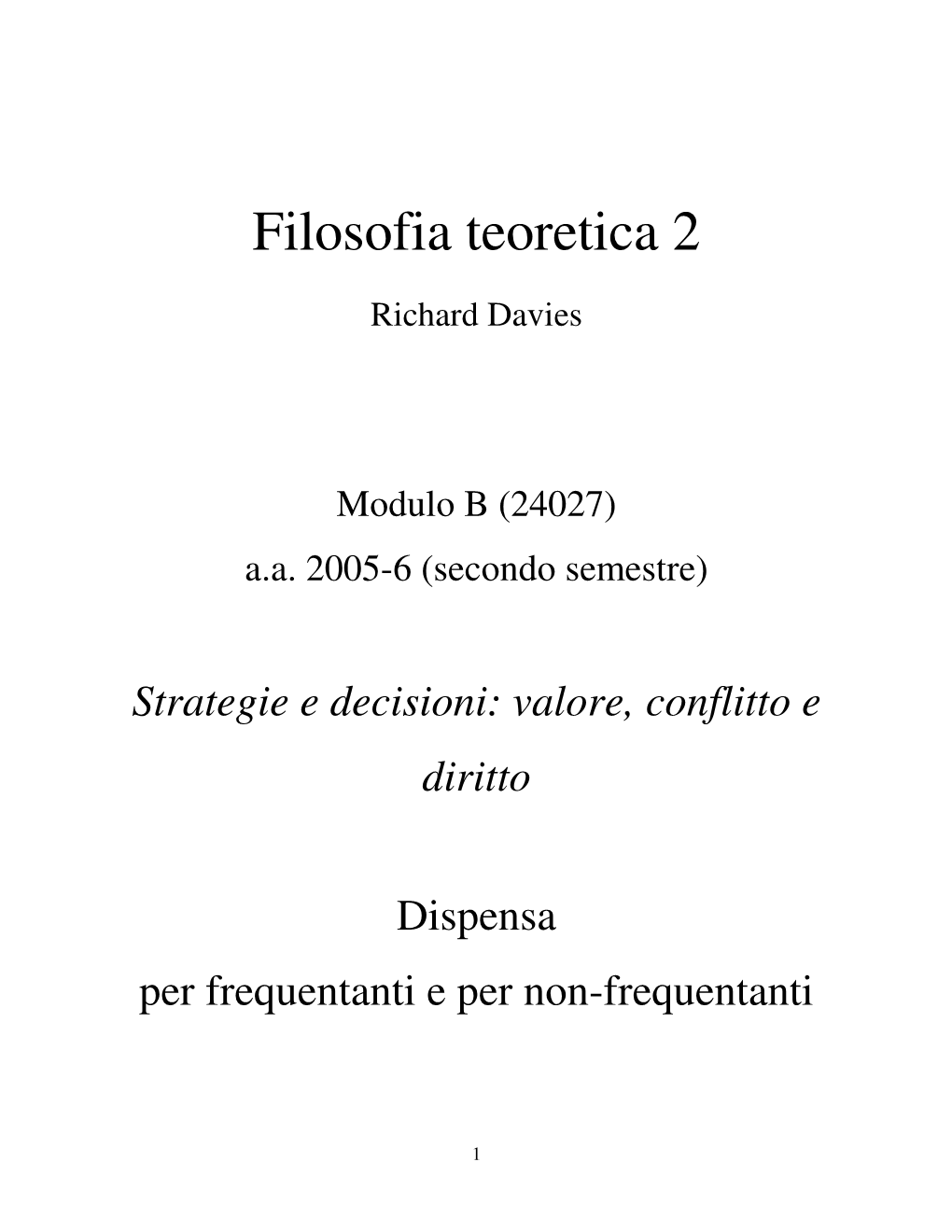 Filosofia Teoretica 2