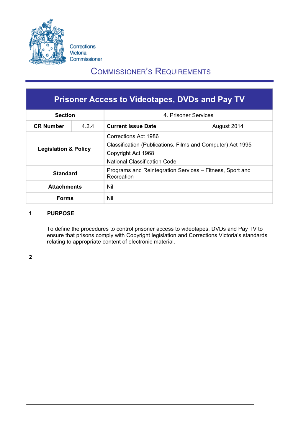 Commissioner S Requirements s2