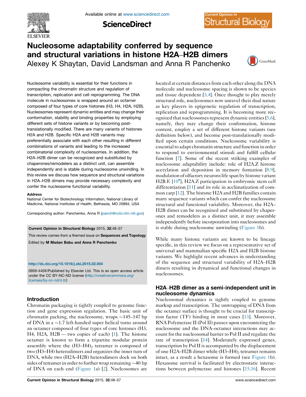 Nucleosome Adaptability Conferred by Sequence and Structural Variations