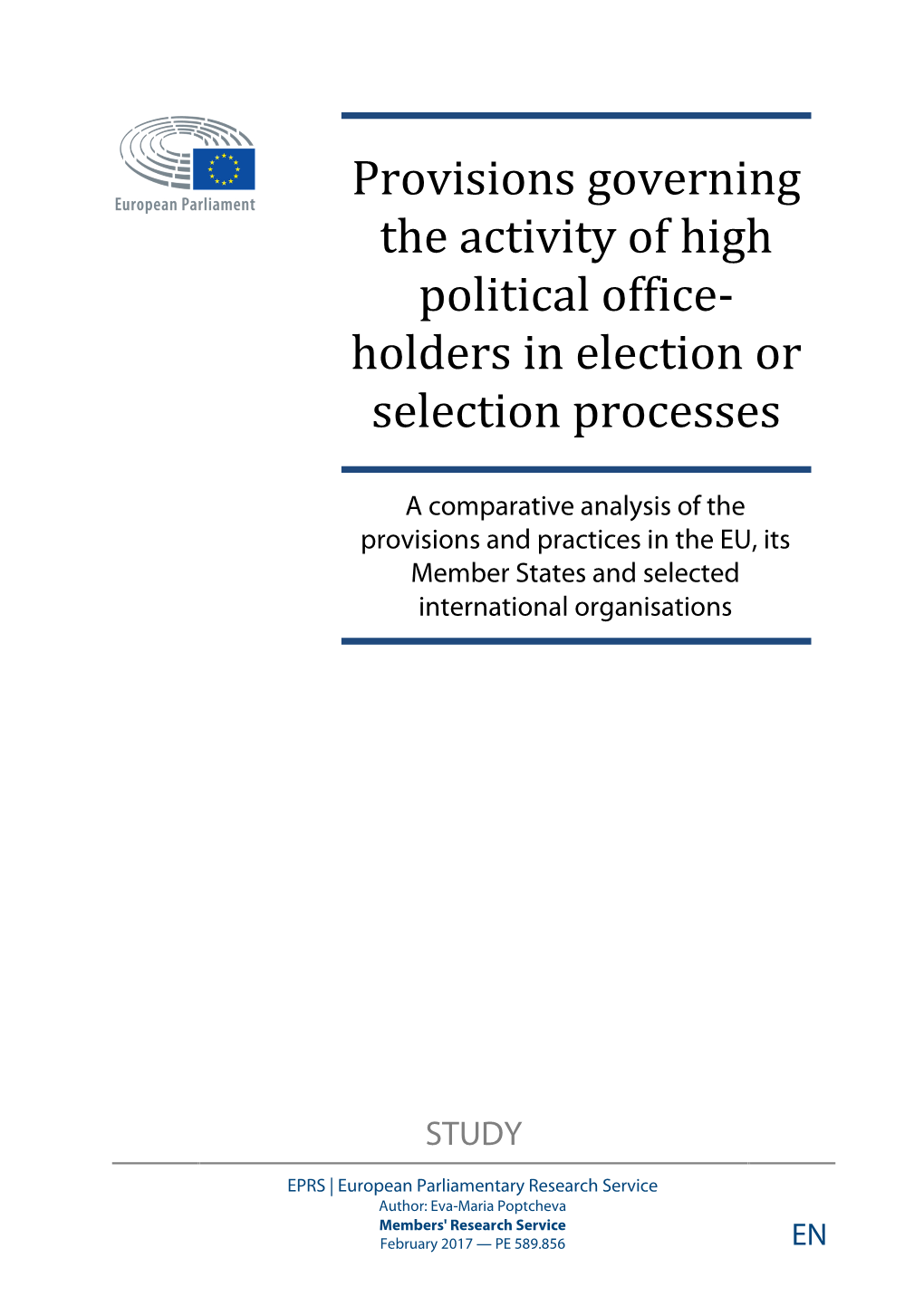 Briefing European Parliamentary Research Service